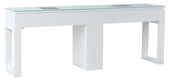 Valentino Lux Double Table Gloss White